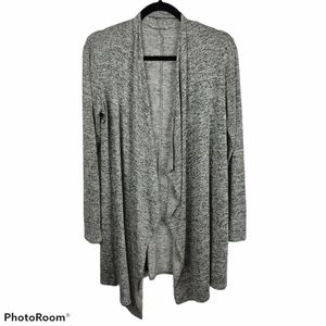 *Olivia Rae Gray Long Swing Cardigan Large Cottage Core Modest Oversize